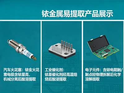 哪些产品中的铱金属最容易提取?